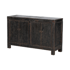 Cómoda negra 4 puertas BF031