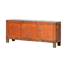 Cómoda naranja 3 puertas BF056