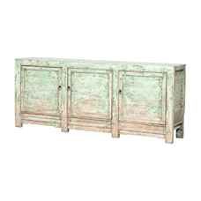 Cómoda verde 3 puertas BK308