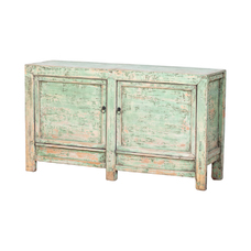 Cómoda verde 2 puertas BK316