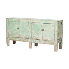 Cómoda verde 4 puertas BK320