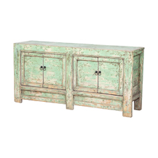 Cómoda verde 4 puertas BK321