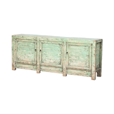 Cómoda verde 3 puertas BK328