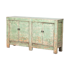 Cómoda verde 4 puertas BK330