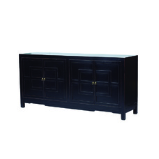 Cómoda negra 4 puertas DT057