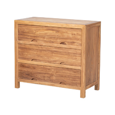 Cómoda natural 3 cajones DT130
