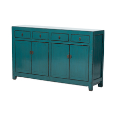 Cómoda verde 4 cajones 4 puertas JN397