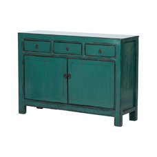 Cómoda verde 3 cajones 2 puertas JN402