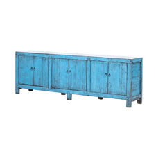 Cómoda azul 6 puertas KN008