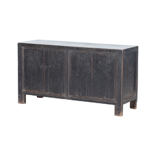 Cómoda negra 4 puertas KN011