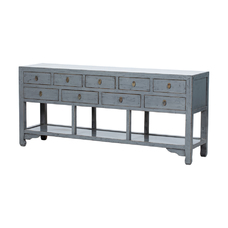 Consola gris 9 cajones BE866