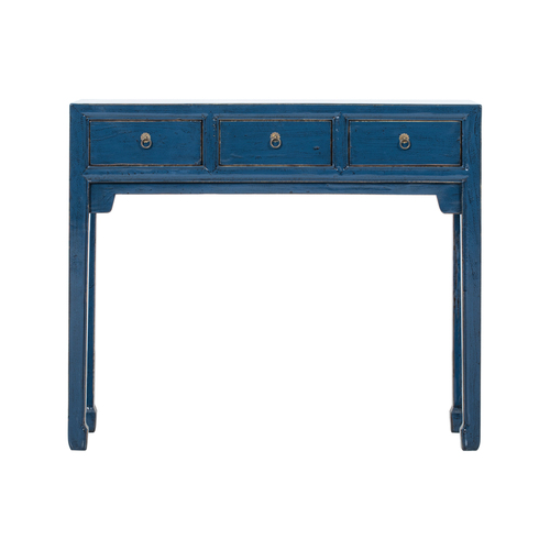 Consola azul 3 cajones BE960