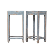 Pareja peanas gris BF048