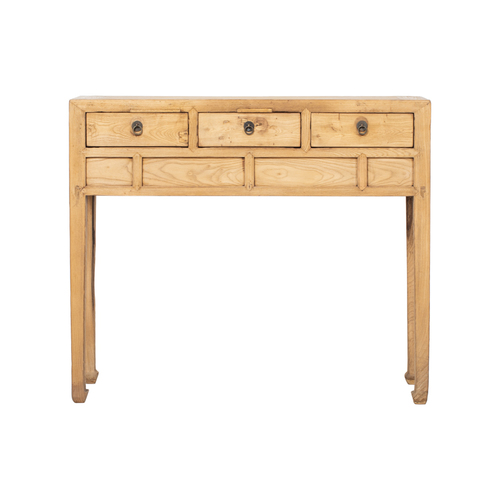 Consola natural 3 cajones BF068