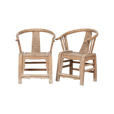 Pareja sillas natural GM248