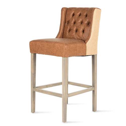 Upholstered high bar stool Lara