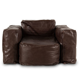 Brown leather armchair Buffy