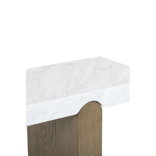 CONSOLA MITUMBA ROBLE Y MÁRMOL CARRARA