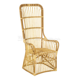 SILLA CON BRAZOS BOCARAY RATTAN Y TEJIDO NATURAL