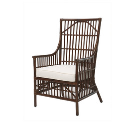 BUTACA PENCK RATTAN C/ ANTIQUE C/ COJIN