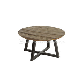 MESA CENTRO ANDRAITX M OLMO RÚSTICO Y HIERRO