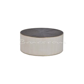 MESA AUXILIAR YUKON BLANCA, ROBLE Y LATÓN GR.