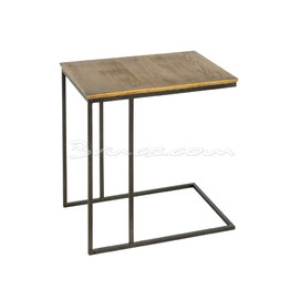 MESA AUXILIAR SVAL ROBLE Y HIERRO