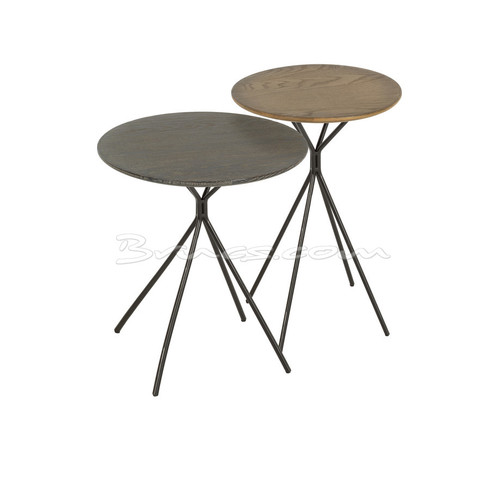 MESA AUXILIAR REWA GR.  ROBLE NEGRO EFECTO DECAPAD