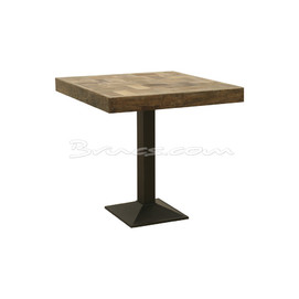 MESA COMEDOR CHECK OLMO NATURAL Y HIERRO