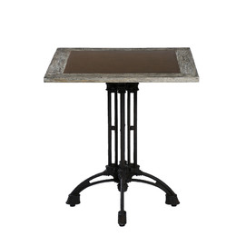 MESA COMEDOR PIREO METAL COBRE  Y ROBLE