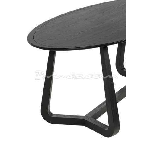 MESA COMEDOR KATO-S OVALADA ROBLE NEGRO