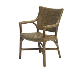 SILLA CON BRAZOS LOMBOK RATTAN ANTIQUE