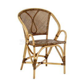 SILLA CON BRAZOS MADAGASCAR RATTAN  C/ NATURAL