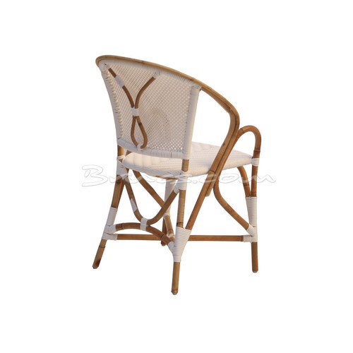 SILLA CON BRAZOS MADAGASCAR TEJIDO SINTÉTICO BL