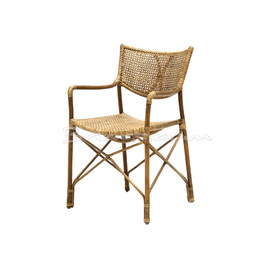 SILLA CON BRAZOS SABANG RATTAN COLOR MIEL