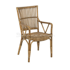 SILLA CON BRAZOS CRISO BAMBÚ Y RATTAN ANTIQUE