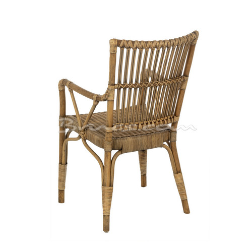 SILLA CON BRAZOS CRISO BAMBÚ Y RATTAN ANTIQUE