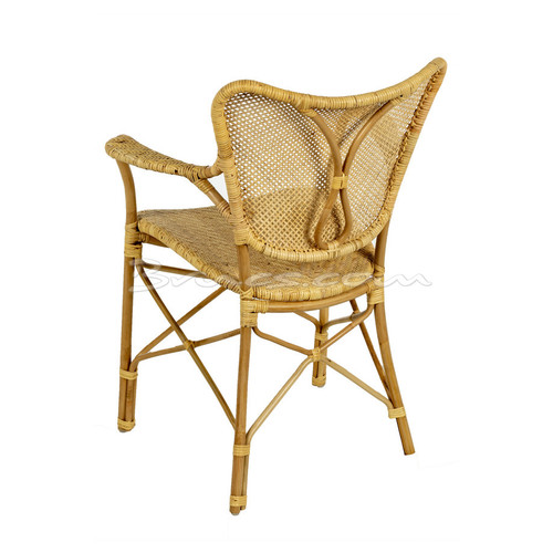 SILLA CON BRAZOS ARCADE RATTAN NATURAL