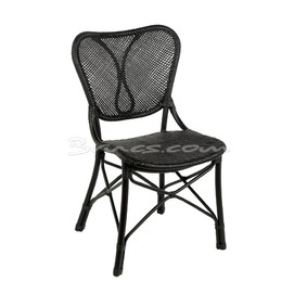 SILLA ARCADE RATTAN COLOR NEGRO