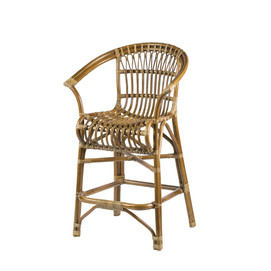 TABURETE PADRON RATTAN ANTIQUE