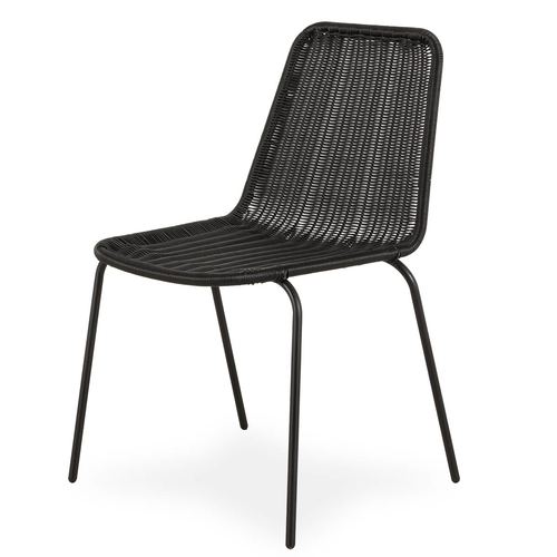 Outdoor dining chair Ballista black