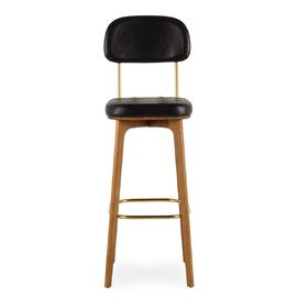 Retro stool Regi with back