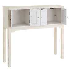 CONSOLA BLANCO ROZADO 95 X 26 X 90 CM CONSOLA BLANCO ROZADO 95 X 26 X 90 CM