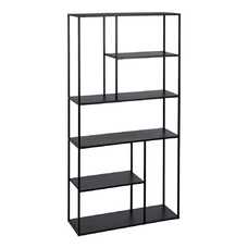 ESTANTERÍA NEGRO ACERO 90 X 30 X 188 CM