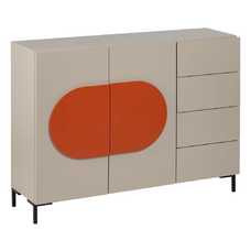 APARADOR NECTO TAUPE DM-METAL SALÓN 113 X 31,30 X 85 CM