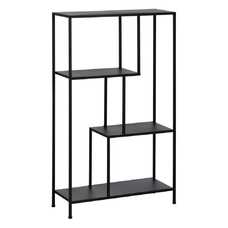 ESTANTERÍA NEGRO METAL 65 X 25 X 110 CM