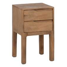 MESITA NATURAL MADERA DE MANGO 40 X 40 X 65 CM