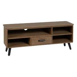 MUEBLE TV NATURAL-NEGRO MADERA-METAL 150 X 41 X 59 CM