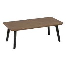 MESA CENTRO NATURAL-NEGRO MADERA-METAL 120 X 60 X 43 CM