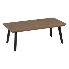 MESA CENTRO NATURAL-NEGRO MADERA-METAL 120 X 60 X 43 CM